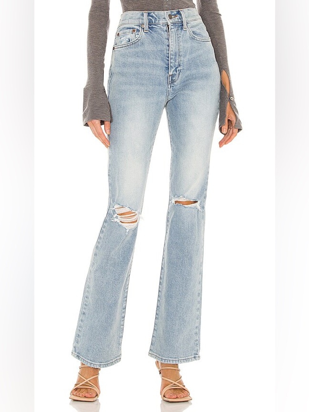 PISTOLA Dana High Rise Flare Jeans in the Nelson wash